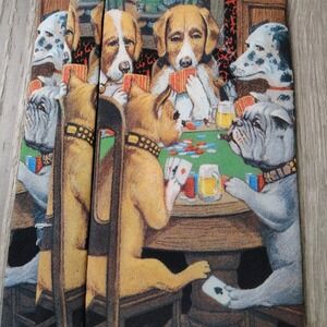 Ralph Marlin Dogs Playing Poker 1994 Vintage Tie Made in U.S.A